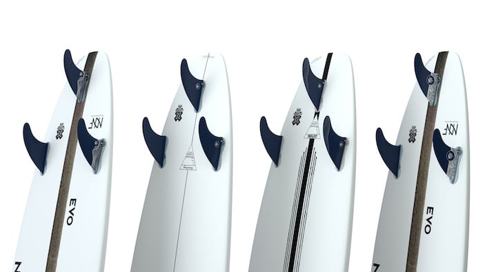 ailerons dérives fins Surf FUTURE FCS plastique recyclé Nomads surfing